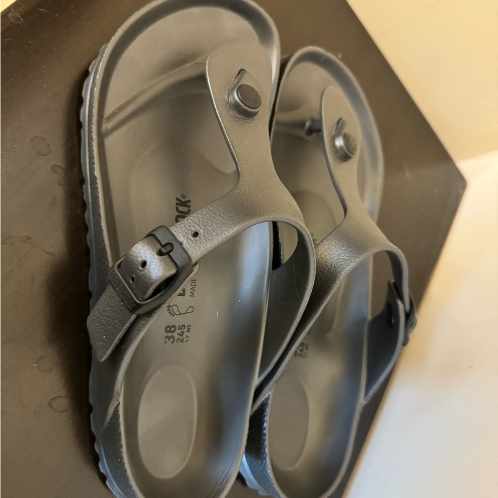 Birkenstock grey candles size 38 like new